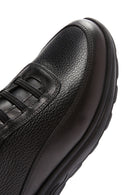 Men's Black Leather Casual Sneaker | Derimod