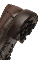 Men's Brown Thick Sole Leather Loafer | Derimod
