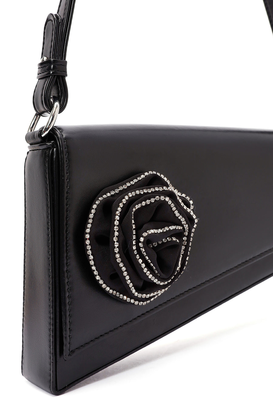 Women's Black Accessory Detailed Mini Shoulder Bag