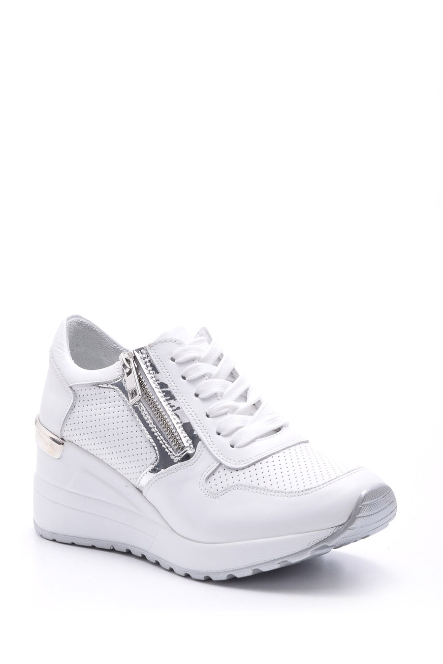 Kadın Fermuar Detaylı Sneaker