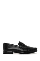 Men's Black Leather Casual Loafer | Derimod