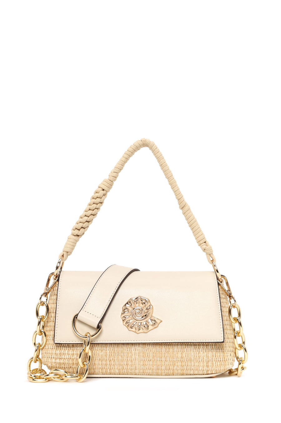 Woman Cream Long-Strap Woven Straw Shoulder Bag 26SBD274314 | Derimod