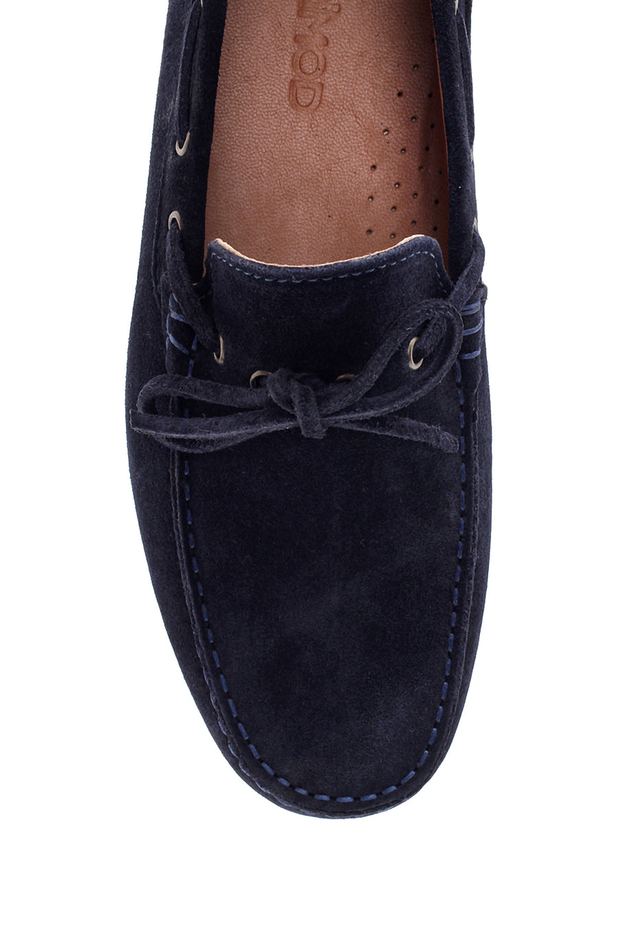 Erkek Lacivert Süet Deri Casual Loafer