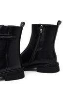 Women's Black Zipper Boots | Derimod