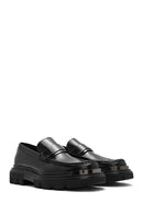 Men's Black Leather Loafer | Derimod