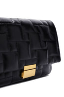 Women's Black Long Strap Quilted Crossbody Bag | Derimod