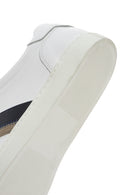 Men's White Lace-up Leather Sneaker | Derimod