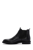 Men's Black Chelsea Casual Leather Boots | Derimod