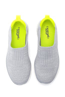 Women's Gray Neon Detailed Sneaker | Derimod