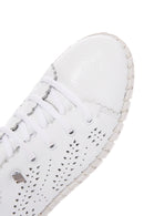 Women's White Leather Comfort Shoes | Derimod