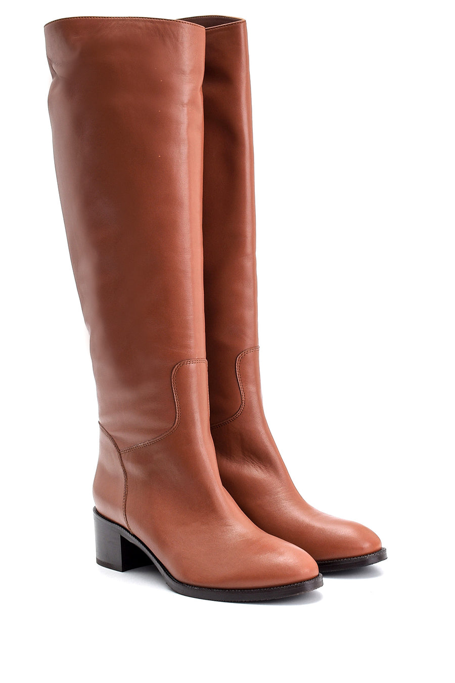 Women's Heeled Leather Boots