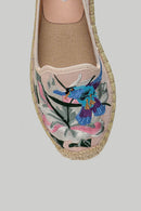 Beige Embroidered Women's Espadrille | Derimod