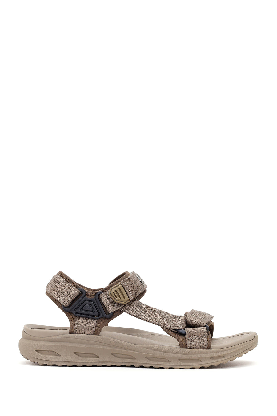 Derimod Zero Male Beige Strapped Fabric Sandals 26SFD69436F | Derimod