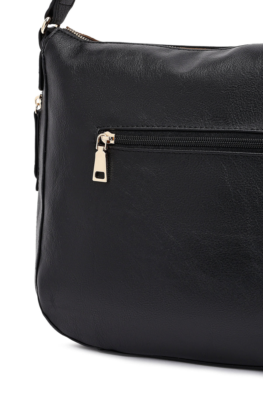 Woman Black Long-Strap Shoulder Bag