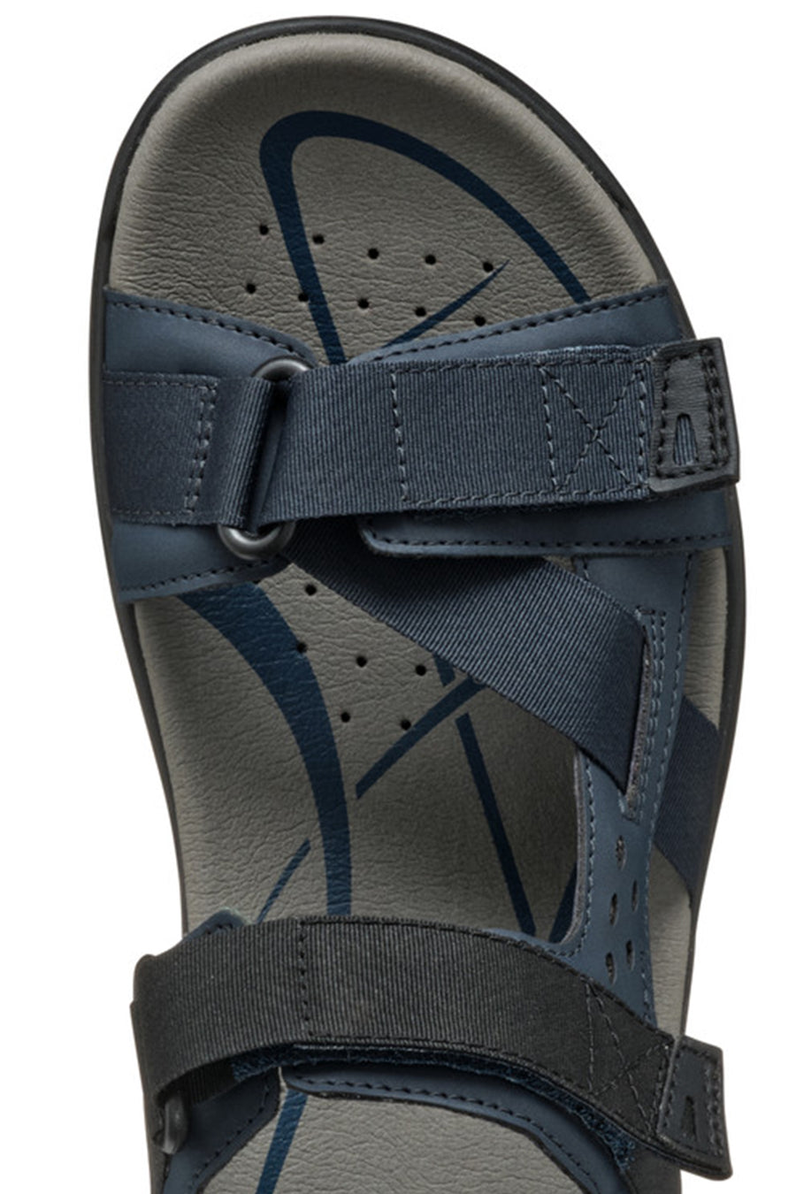 Geox Erkek Lacivert U Terreno + Grip B Te + Nbk Sy Çift Bantlı Kumaş Sandalet