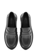 Women's Black Masculine Loafer | Derimod