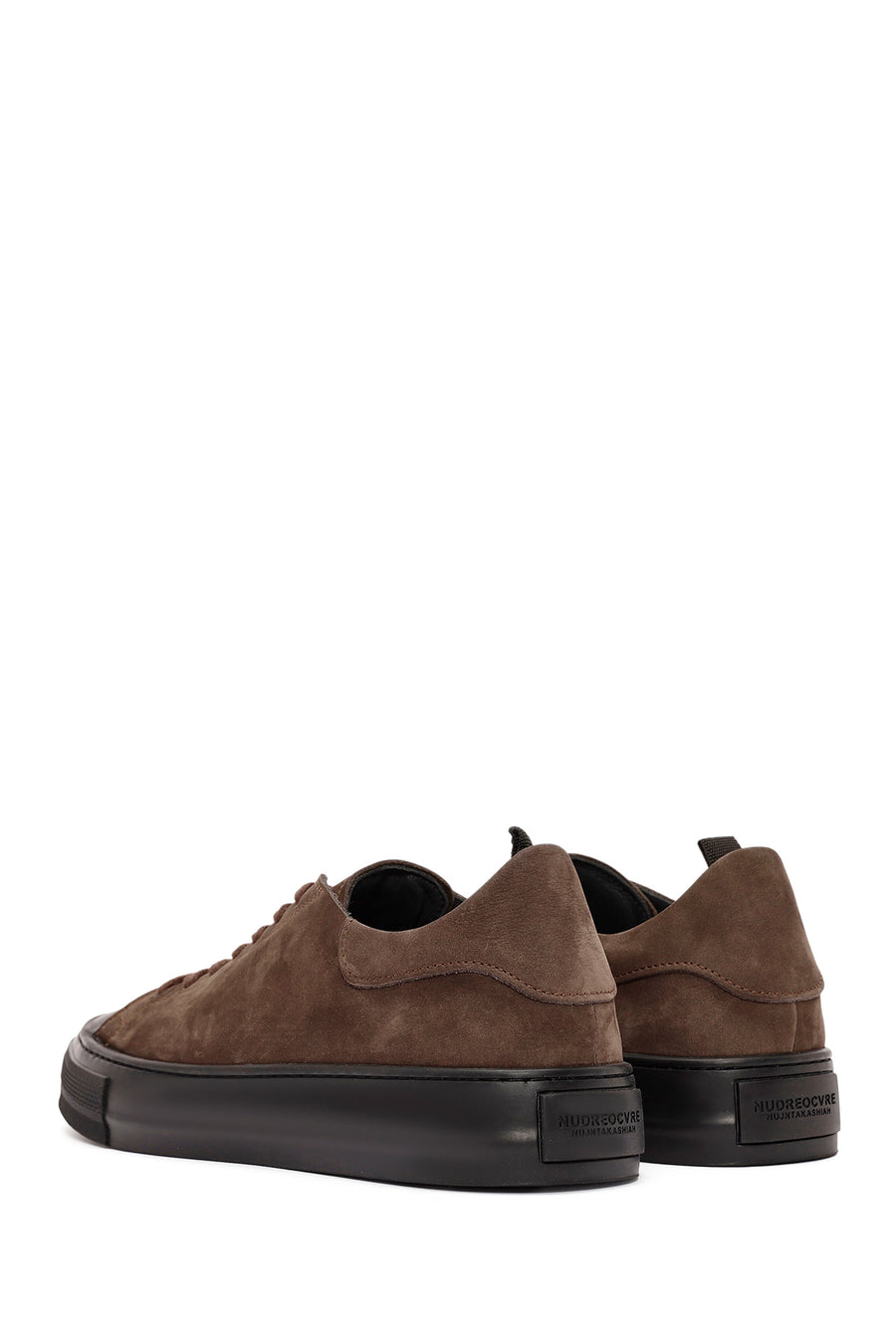 
Men's Brown Lace-Up Nubuck Leather Sneaker
