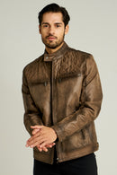 Adrian Men's Leather Jacket | Derimod