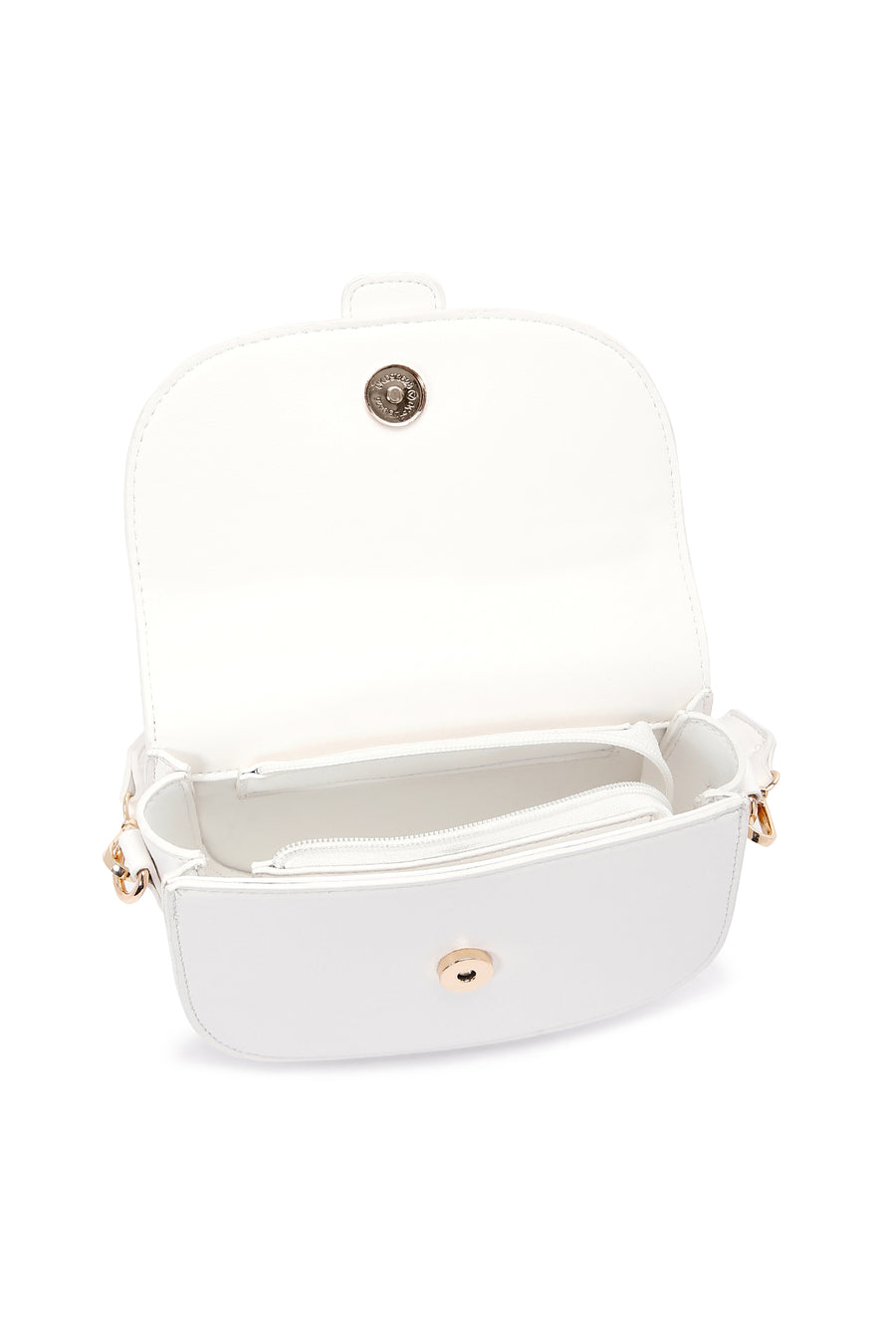 Women's White Long Strap Shoulder Bag