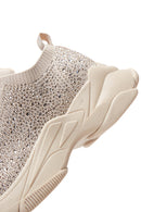 Women's Beige Stone Thick Soled Sneaker | Derimod