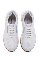 Women's White Thick Soled Sneaker | Derimod