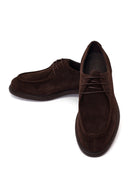 Derimod Black Male Brown Lace-up Suede Casual Shoes | Derimod