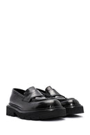 Men's Black Leather Casual Loafer | Derimod