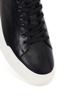Male Black Lace-Up Leather Sneaker | Derimod