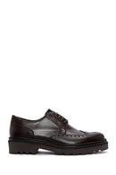 Men's Brown Leather Thick Soled Casual Shoes | Derimod