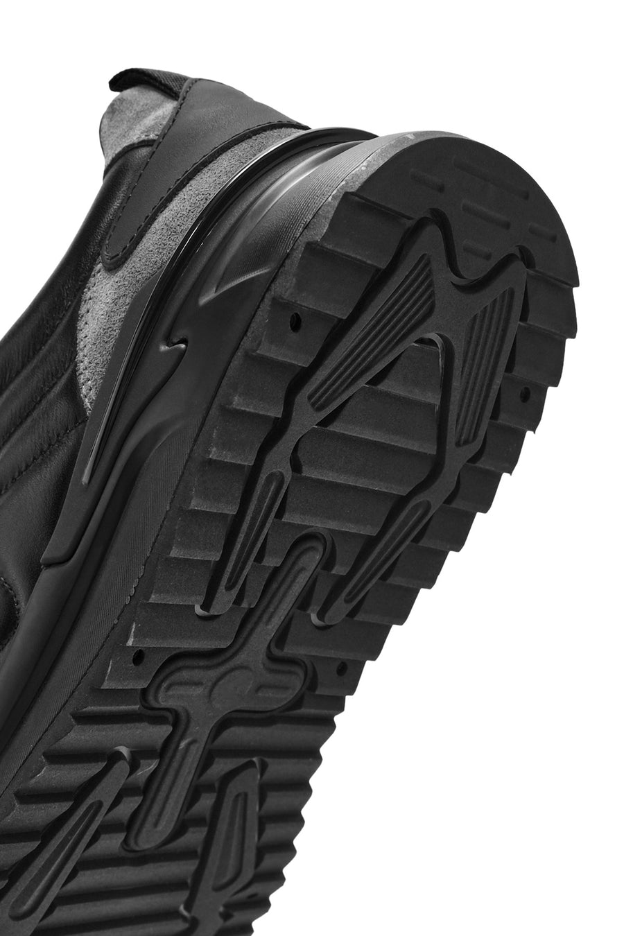 Erkek Siyah Bağcıklı Deri Sneaker