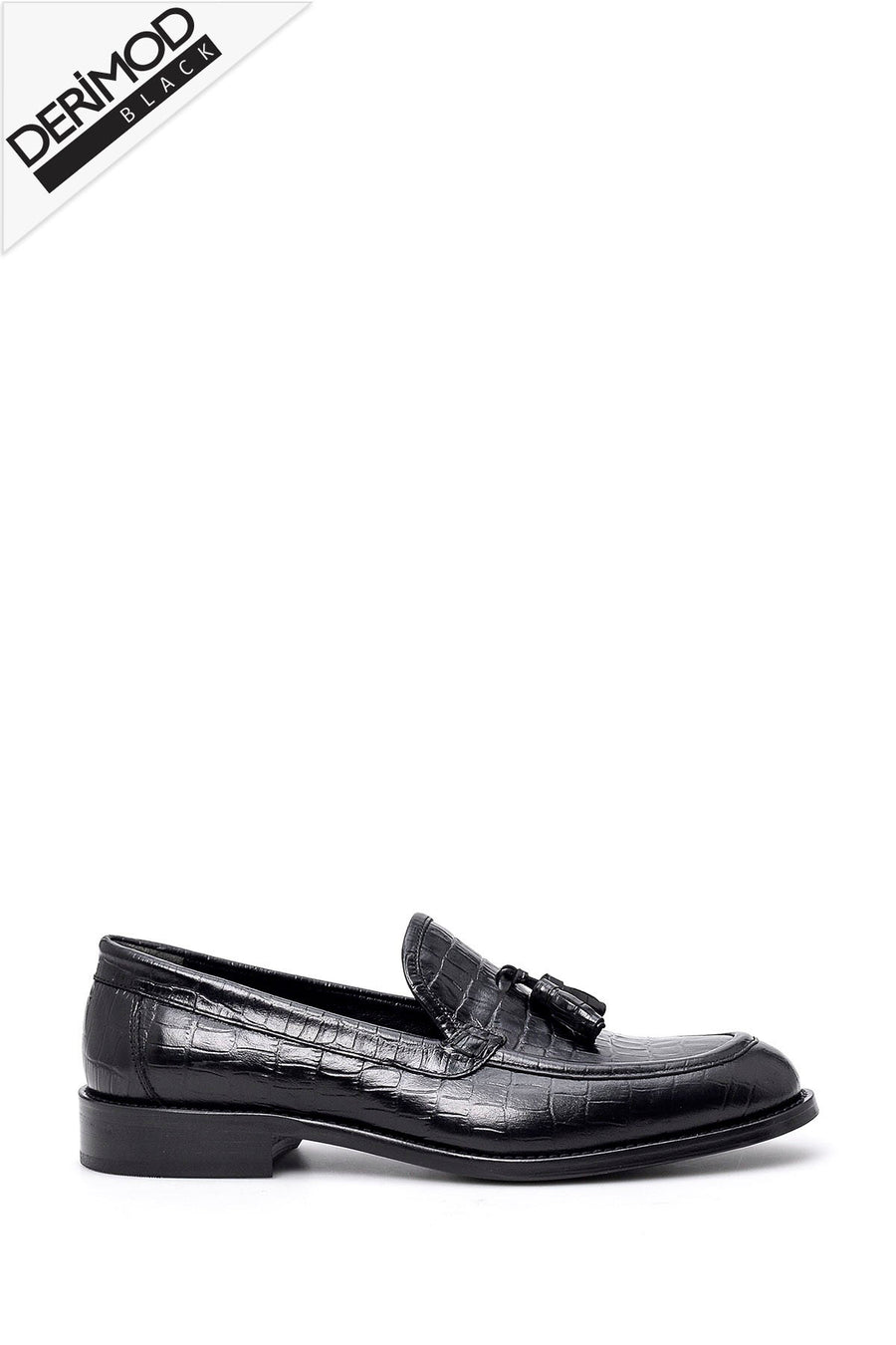 Men's Crocodile Patterned Leather Shoes 19SFD3220E3 | Derimod