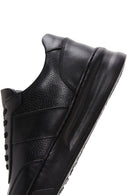 Men's Black Leather Sneaker | Derimod