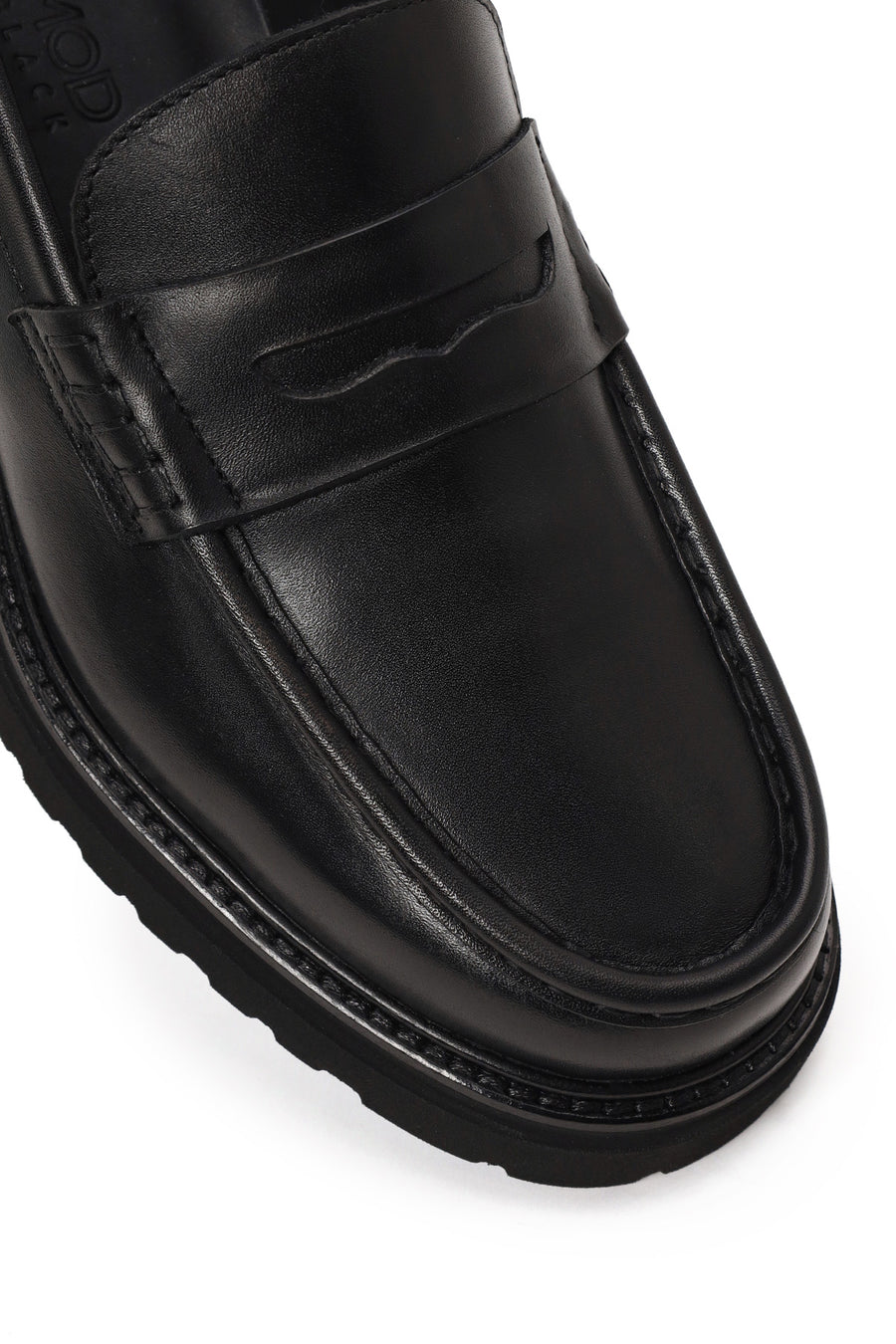 Male Black Leather Casual Loafer
