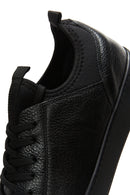 Erkek Siyah Deri Sneaker | Derimod