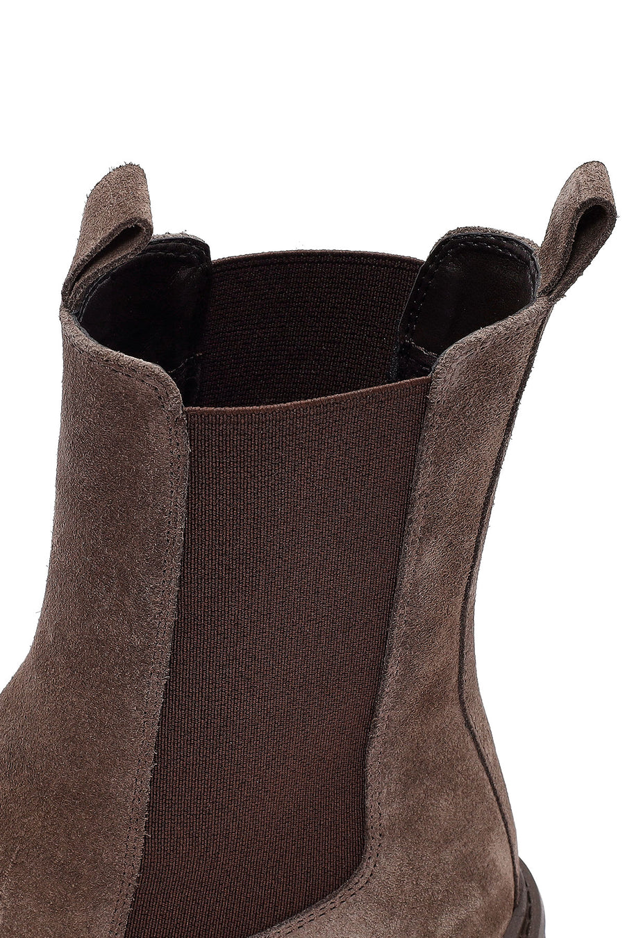 Woman Mink Thick-Soled Suede Chelsea Boots