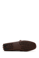 Men's Brown Leather Buckle Casual Loafer | Derimod