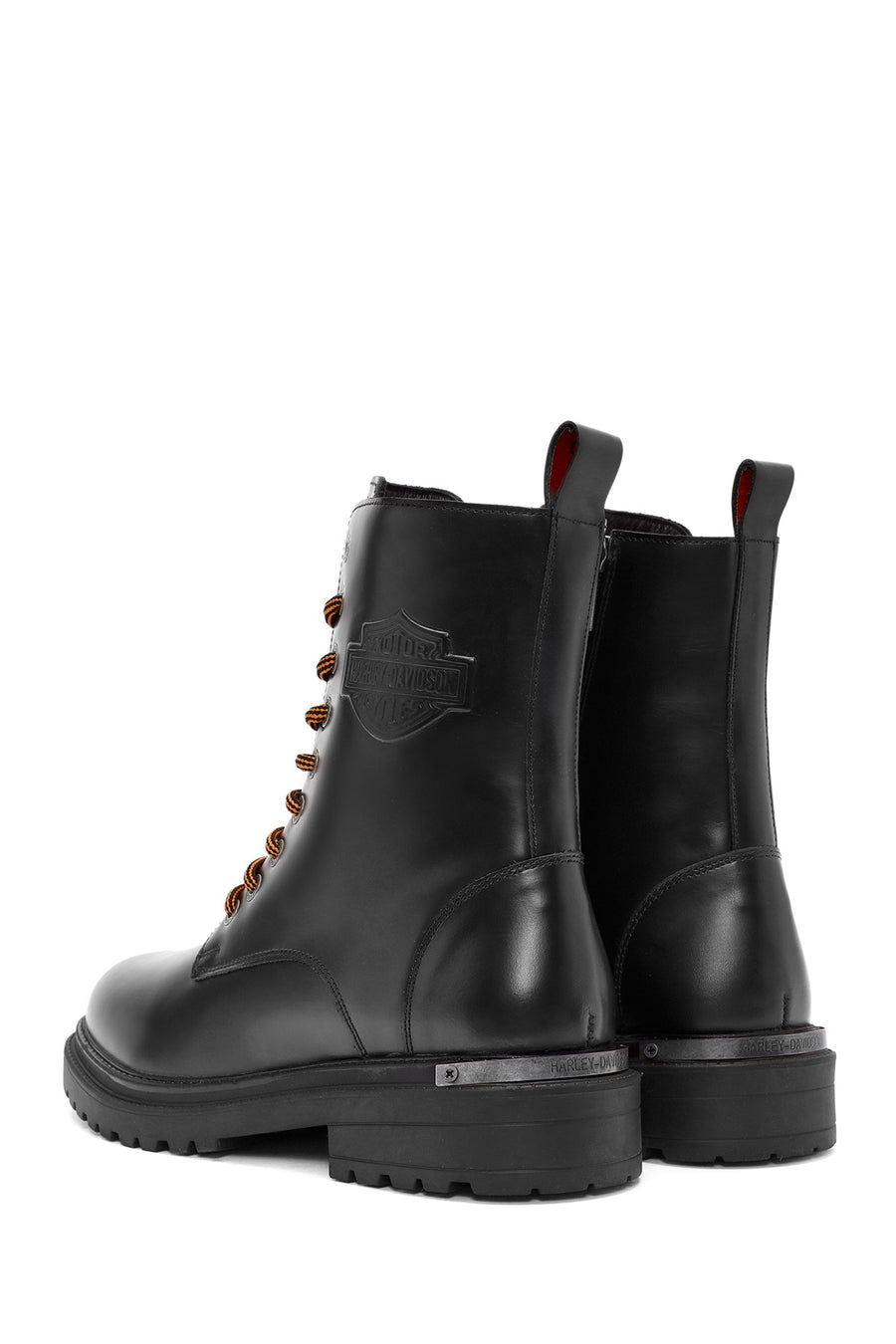Harley Davidson Men's Black Thar Lace-Up Leather Combat Boots