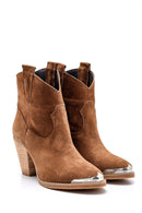 Women's Heeled Suede Boots | Derimod