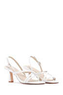 Women's White Heeled Sandals | Derimod