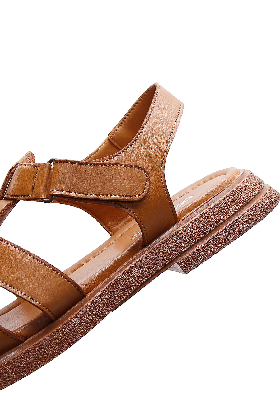 Kadın Taba Deri Comfort Sandalet