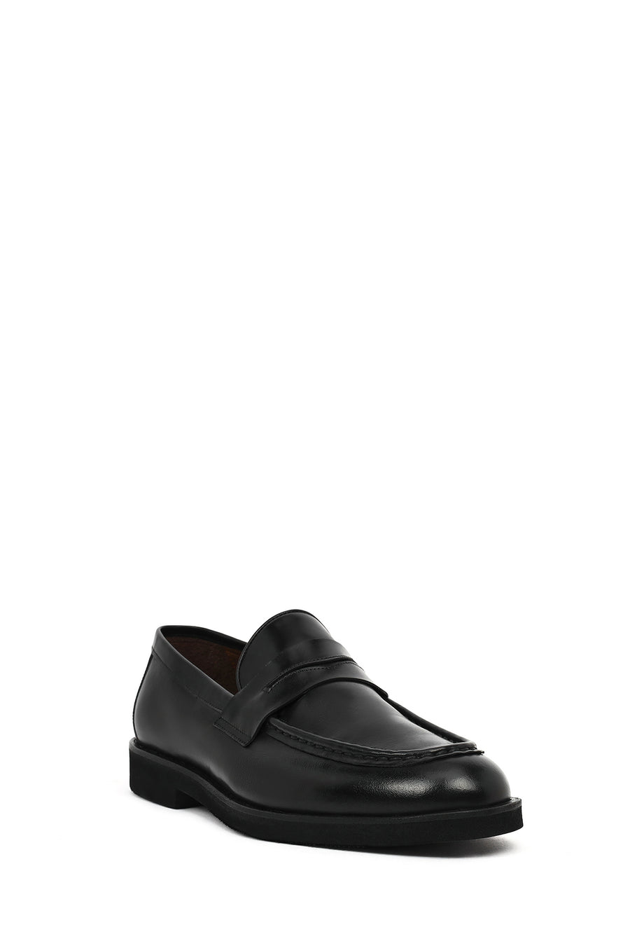 Men's Black Leather Classic Loafer