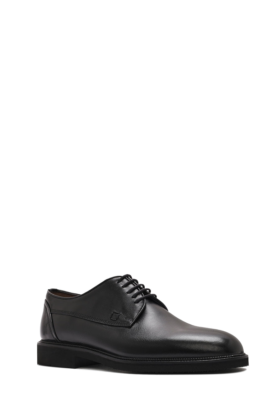 
Men's Black Lace-Up Leather Classic Shoes
