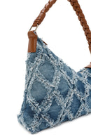 Women's Blue Jean Fabric Shoulder Bag | Derimod