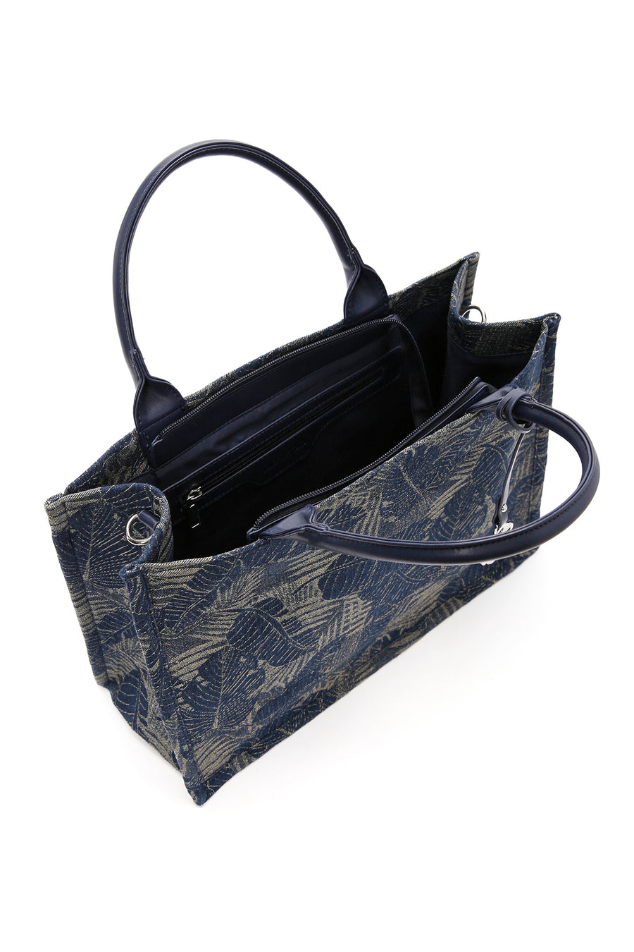Women's Blue Long Strap Fabric Shoulder Bag