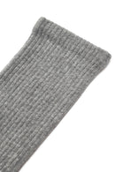 Men's Gray Cotton Socks | Derimod