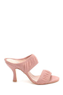 Kadın Deri Topuklu Terlik | Derimod