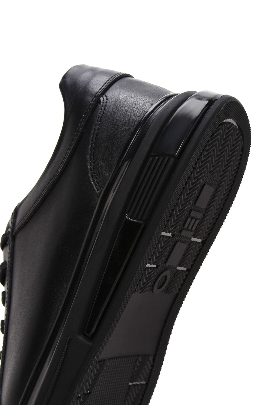 Men's Black Leather Sneaker