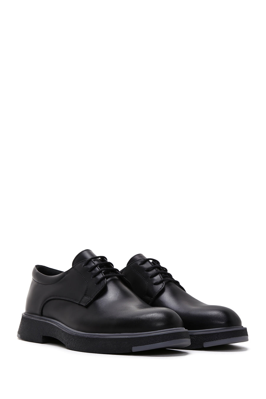 Men's Black Leather Casual Shoes