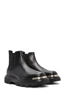 Men's Black Leather Boots | Derimod