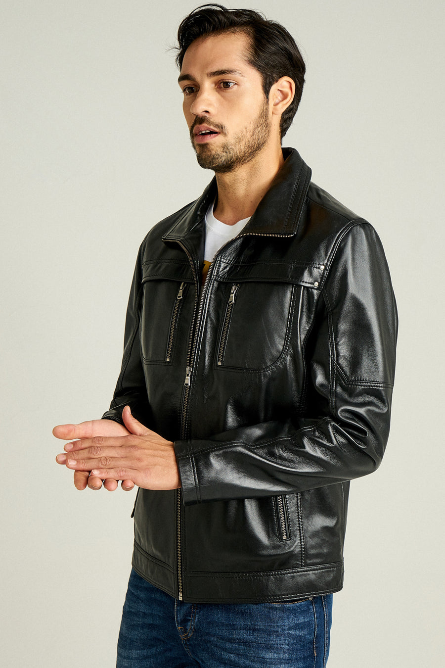 Henry Men's Leather Jacket